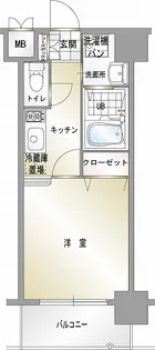 エンクレスト天神CLASS【9階】の間取り