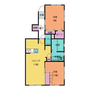 Maison Mahogany【1階】の間取り