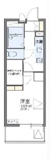 レオパレス十三Ⅱ【3階】の間取り