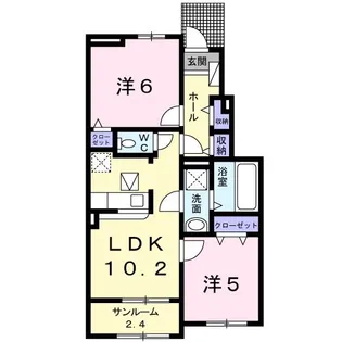 リンデンハウスIII【1階】の間取り