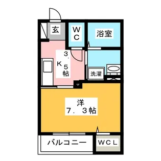 リオリエント羽島【1階】の間取り