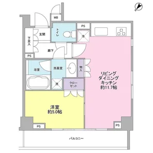 サンピエス根津【3階】の間取り