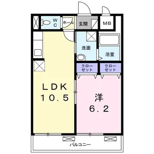 クレール【2階】の間取り
