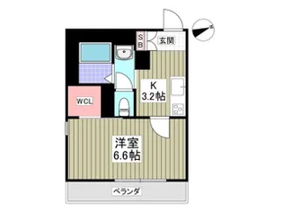 ラ・プティ・メゾン【1階】の間取り