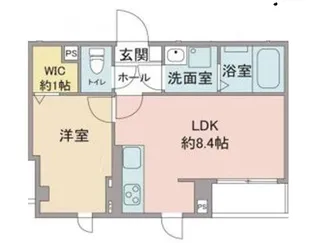 ビューノハナブサ【2階】の間取り