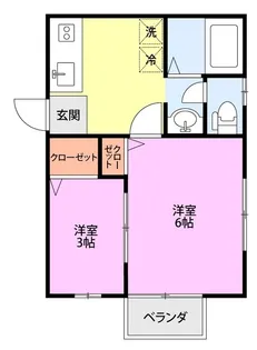 ピジョンB【2階】の間取り