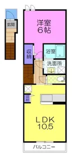 クラリス【2階】の間取り