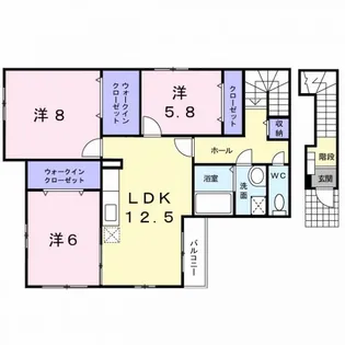 グリーン・ヒル2【2階】の間取り