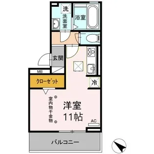 カーサコモド【1階】の間取り