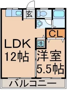 メゾン 杉の木【1階】の間取り
