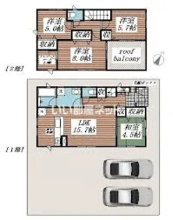 クレイドルガーデン市原市今津朝山第3【1階】の間取り