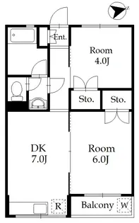 高野マンション【3階】の間取り
