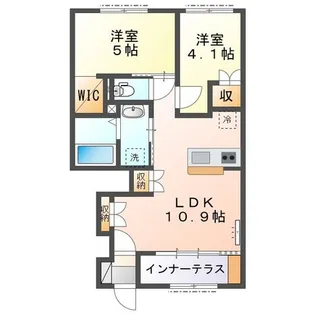 ティエドール【1階】の間取り