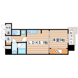 COSMO CITY【6階】の間取り