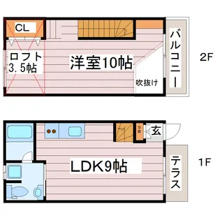 ナヴィール萩5号館【1階】の間取り