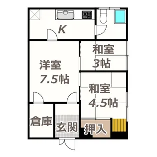 ミツダコーポ【1階】の間取り