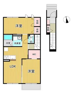 ヴィヴァレス【2階】の間取り