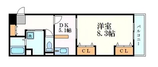 Wohnung K【7階】の間取り