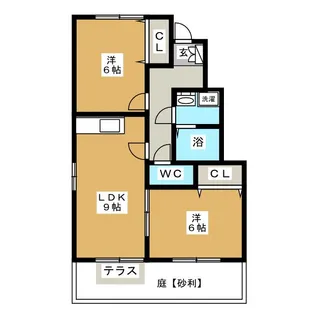 ヴィラ ノボノ A棟【1階】の間取り