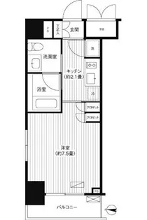 グランハイツ錦糸町【1階】の間取り