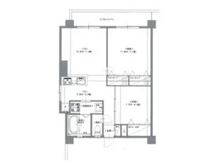 テングッド西新east【2階】の間取り