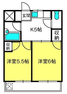 大東京戸田公園ハイツ【4階】の間取り