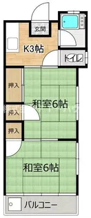 ダイヤコーポ曽谷【1階】の間取り
