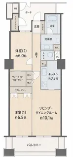 レジデンス・ザ・武蔵小杉【7階】の間取り