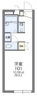 レオパレスせいざん【2階】の間取り