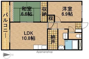 アビタシオン【1階】の間取り