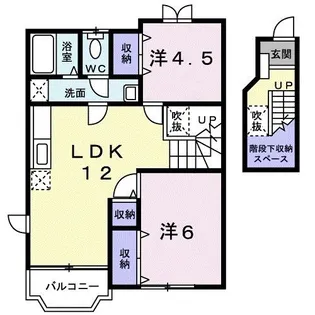 グリーンウッドII【2階】の間取り