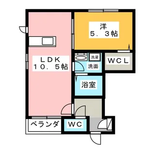 メゾン新月【1階】の間取り