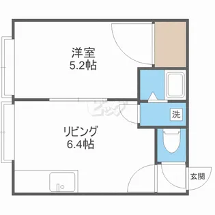 クルーズハウス麻生【2階】の間取り