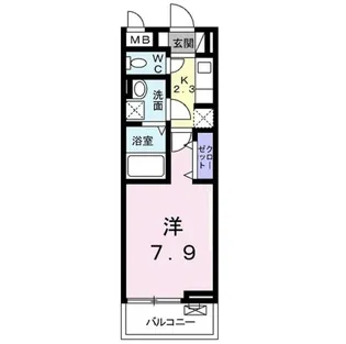 ラ プルメリア【2階】の間取り