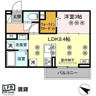 サンガーデン新山口 B【3階】の間取り