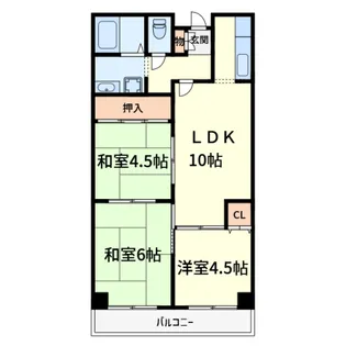 クオレグランデ【3階】の間取り