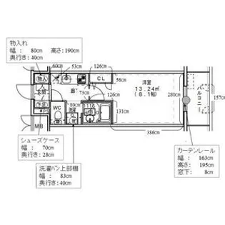 大須レジデンス【14階】の間取り