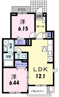 エンジェル【1階】の間取り