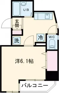 ヴェルト五反田西【1階】の間取り