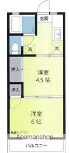 雫石ハイツ2【1階】の間取り
