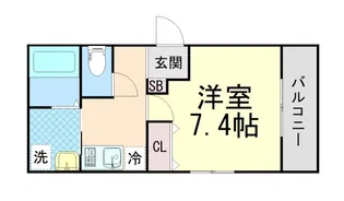 モレスヴィラ池田【3階】の間取り