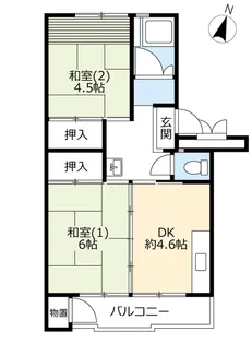 UR狭山台【7階】の間取り