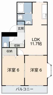 アメニティ一光【1階】の間取り