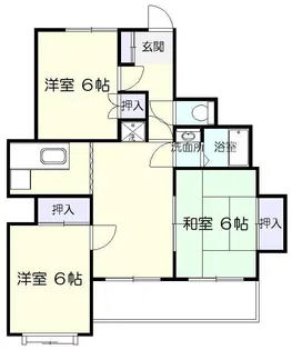 バンベールハウス A棟【2階】の間取り