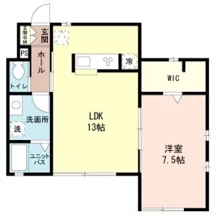 デュナミスSHIROYAMA【1階】の間取り
