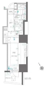 ZOOM川崎EAST【8階】の間取り