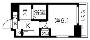 エステムプラザ品川大崎駅前レジデンシャル【5階】の間取り