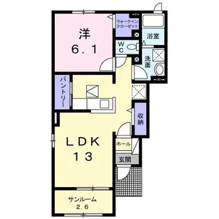 Ca・Calot II【1階】の間取り