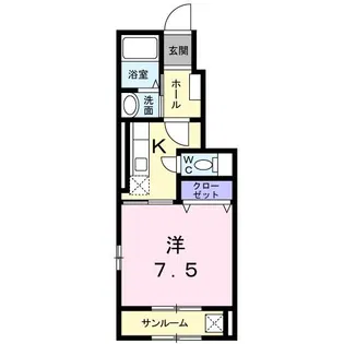ヴィラージュ メルヴェーユ II【1階】の間取り