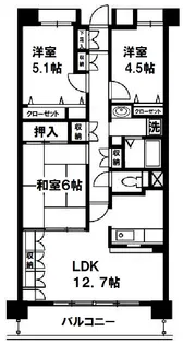 サニーハウスKS【4階】の間取り